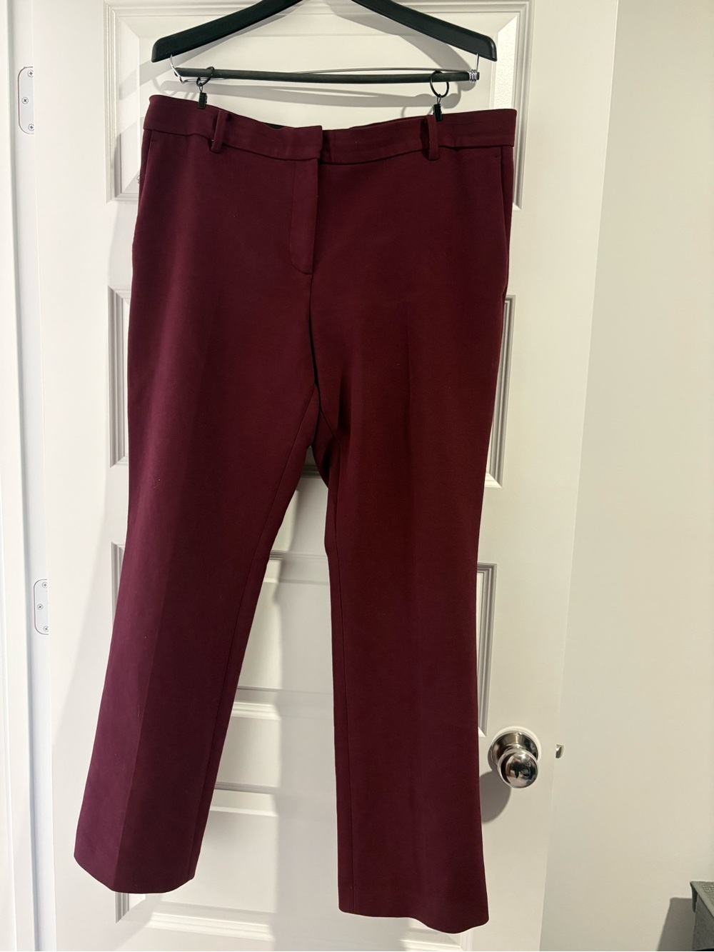Ann Taylor Burgundy ankle pant